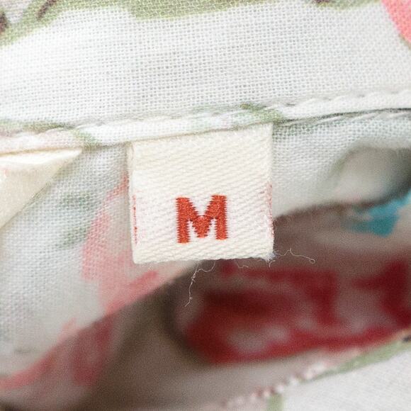 SUNDANCE Wildflower Floral Eyelet Lace Trimmed Blouse Button Up Cottagecore Sz M - Picture 7 of 7